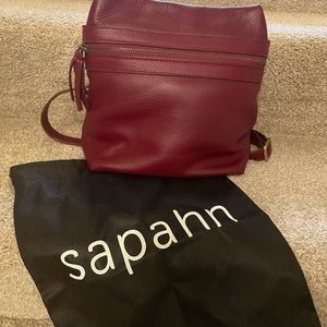 SAPAHN Pepper Leather Convertible Backpack Crossbody Purse Bag